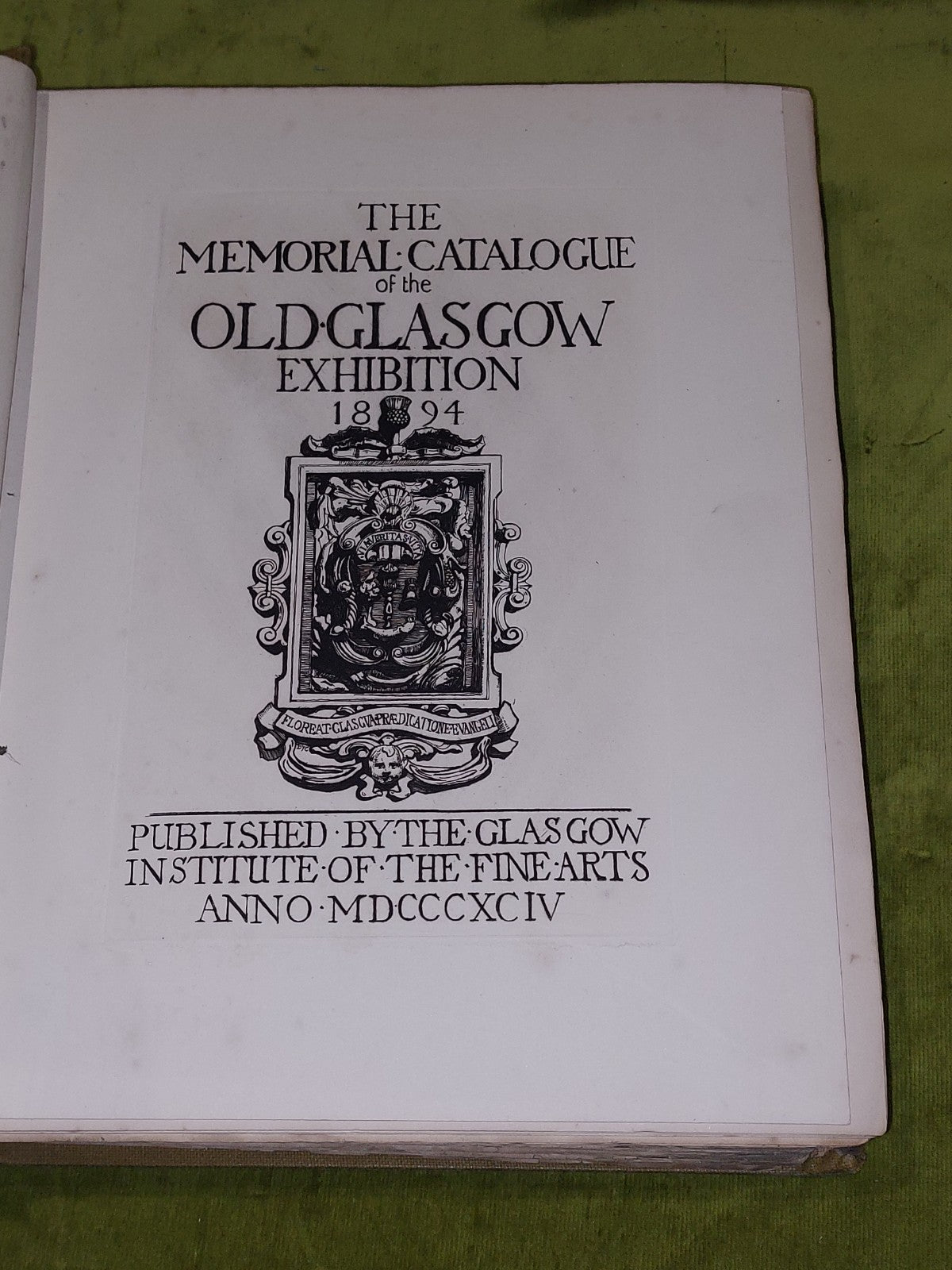 The Memorial Catalogue of the Old Glasgow Exhibition 1894. Limited Edition.2