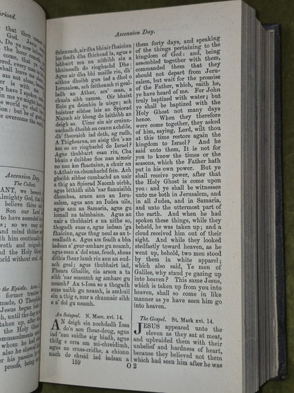 Leabhar H'Urnuigh Choitchionn Gaelic Book of Common Prayer 18776