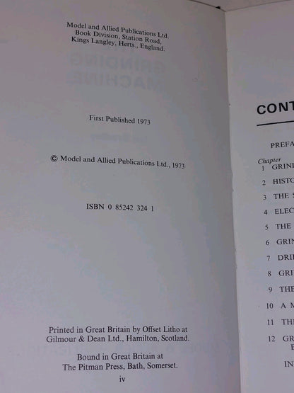 The Grinding Machine  Ian Bradley (1973) 1st Ed Hb Book With Dj Model & Allied4