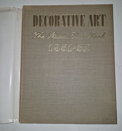 Decorative art. The Studio yearbook 1951-52 (hardback) With Dust Jacket.10