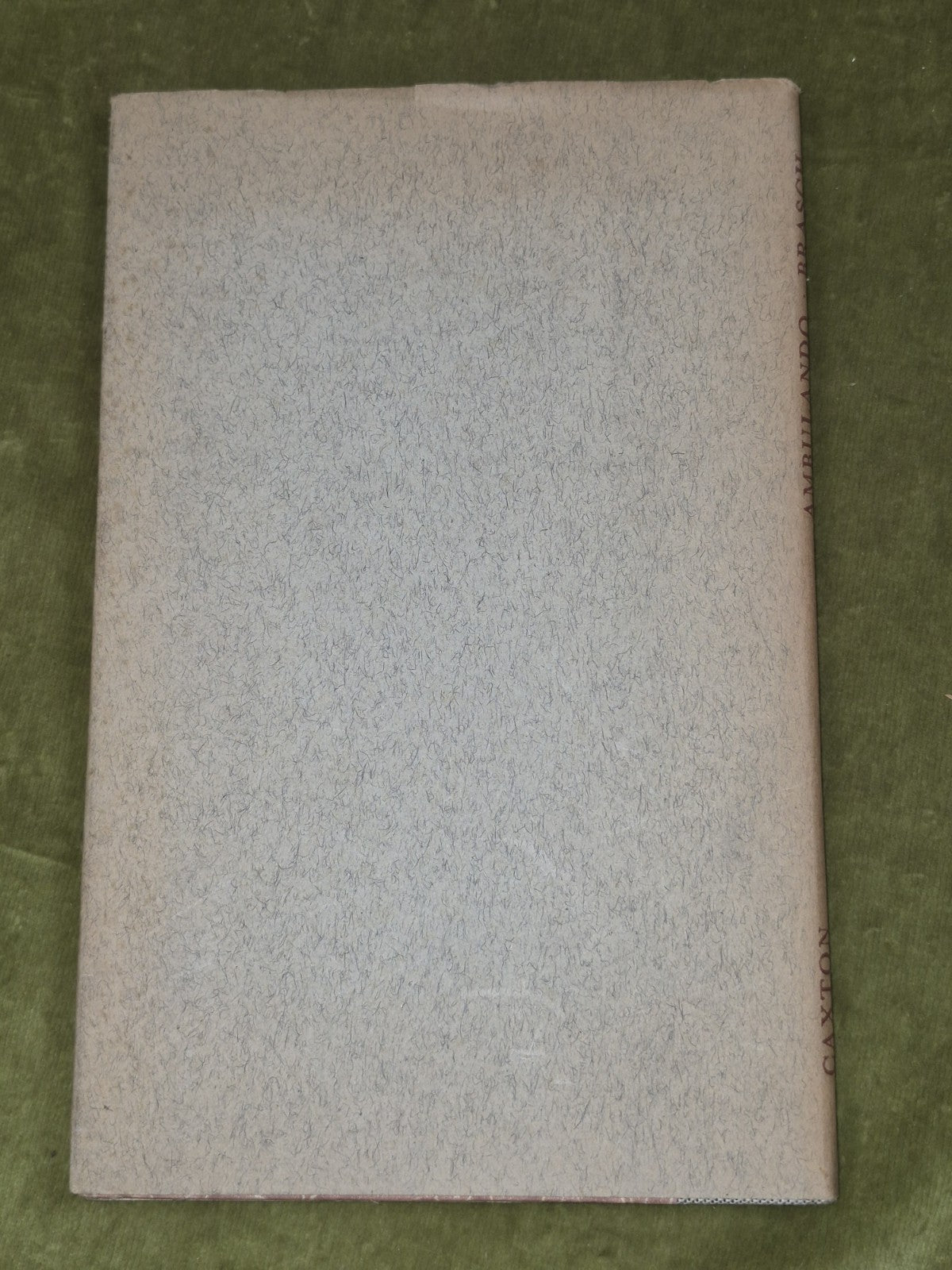 Ambulando Charles Brasch Caxton Press 1964 Caxton Press Christchurch1