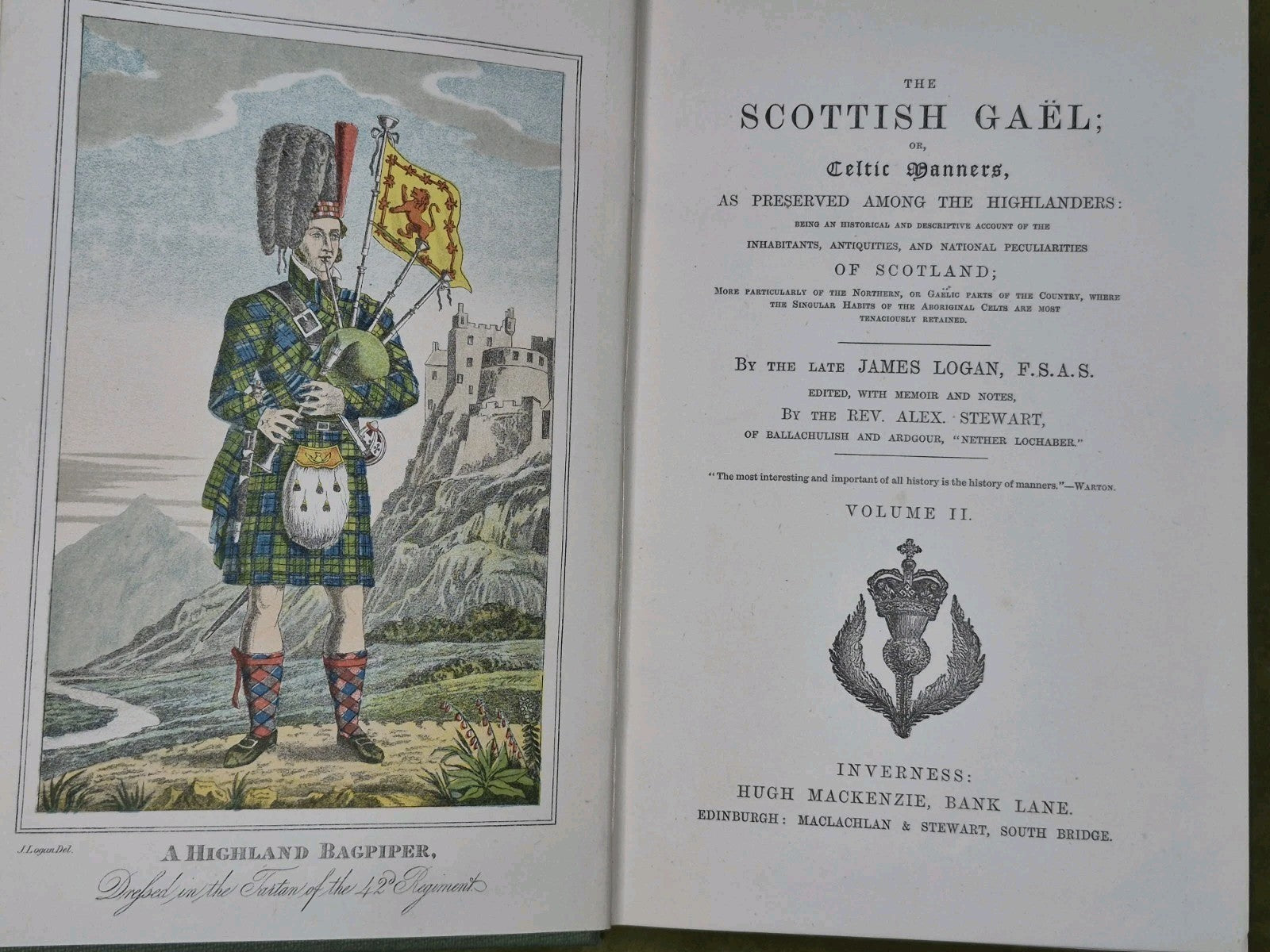 The Scottish Gael Celtic Manners James Logan Inverness Hugh Mackenzie9