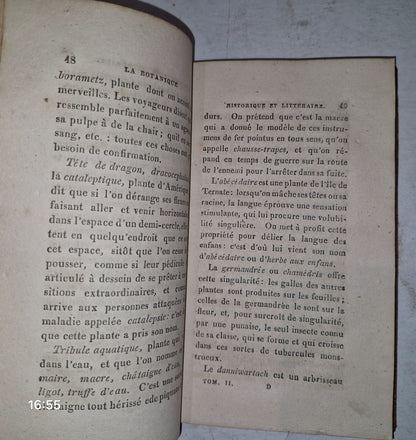 La Botanique Historique et Litteraire MADAME DE GENLIS. 1811 Tome II (Vol 2)9