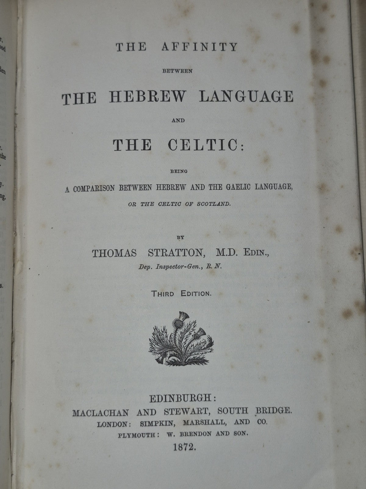 Address to Highlanders Gaelic Cetic Welsh Linguistics Archibals Fraquharson Scot9