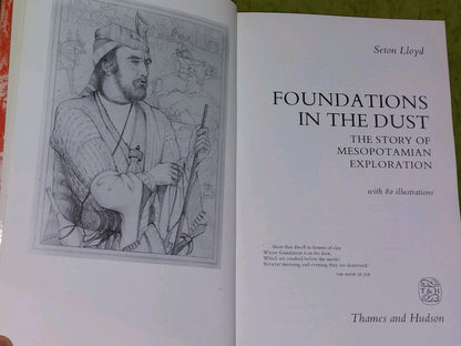FOUNDATIONS IN THE DUST: STORY OF MESOPOTAMIAN By Seton Lloyd - 1980 Hardcover 3