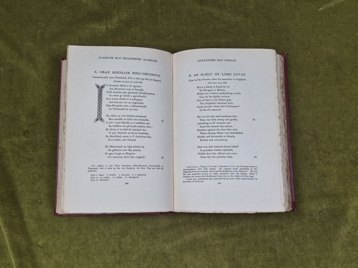 Highland Songs of The Forty-Five John Lorne Campbell 1933 John Grant HB w/ map5