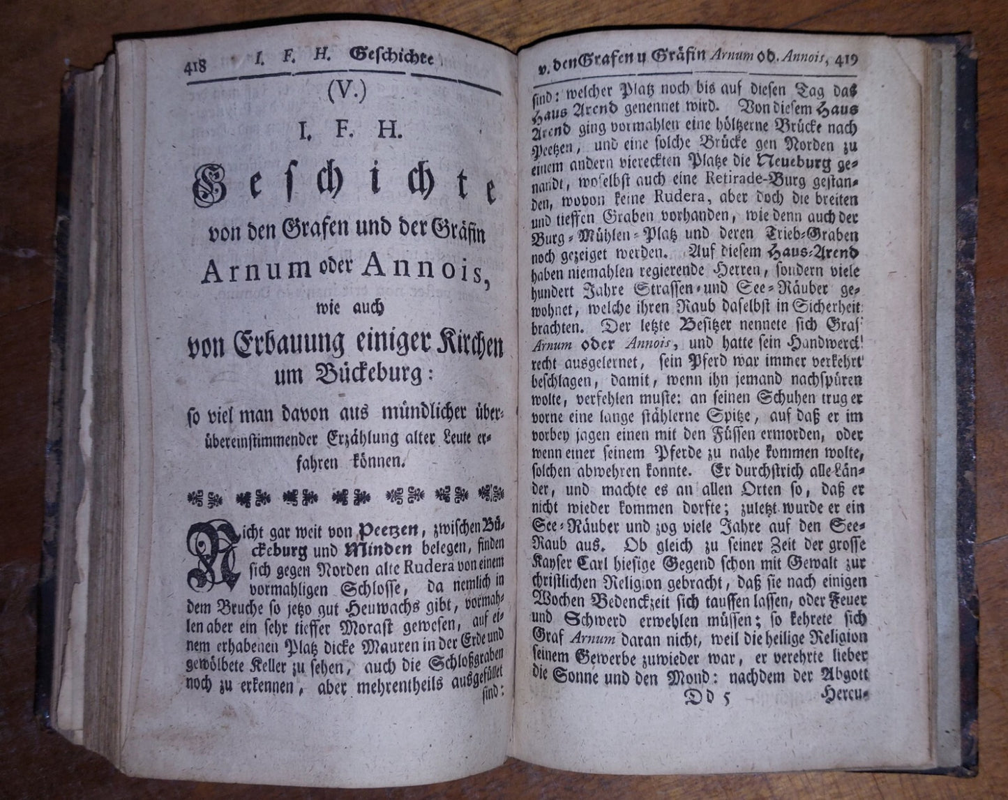 Sammlung  Historie  Schaumburg 1751 German Book, Collection Of 4 In 1 Binding 21