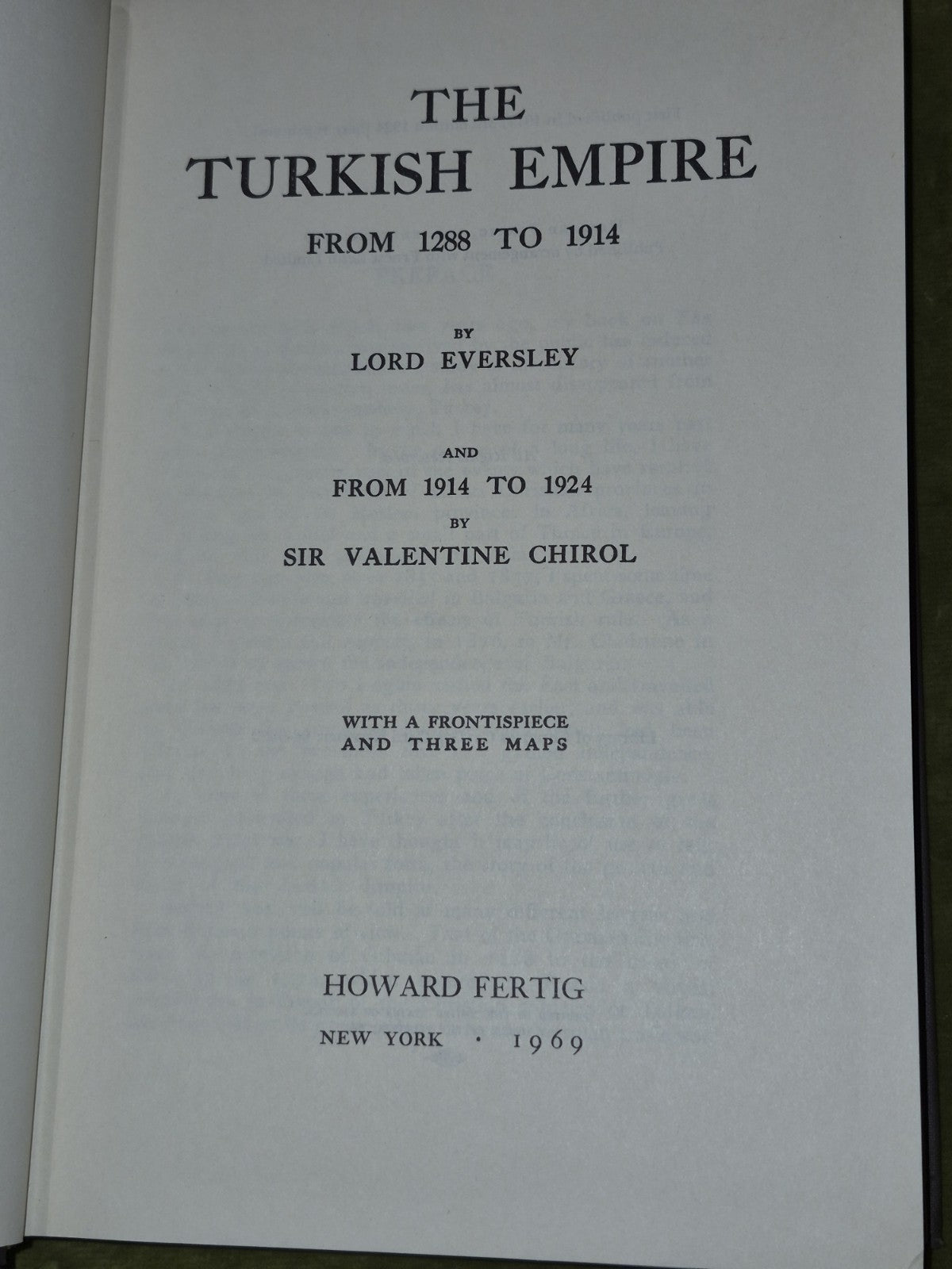 The Turkish Empire from 1288 to 1914 (pub. 1969) Lord Eversley4