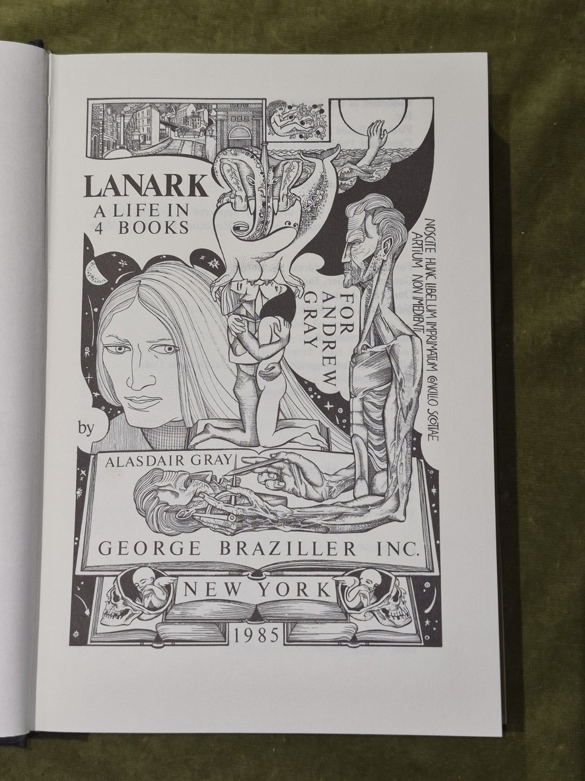 Alasdair Gray – Lanark (1st/1st US 1985 hb w dw) first novel cult classic5