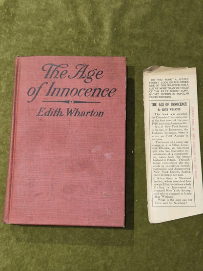 The Age of Innocence Edith Wharton Grosset & Dunlap Early Reprint 19204