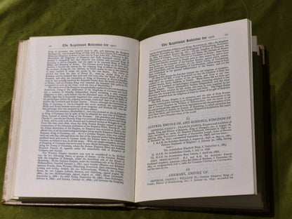 E Josephine Foulds  Legitimist Kalendar For The Year of Our Lord 19104
