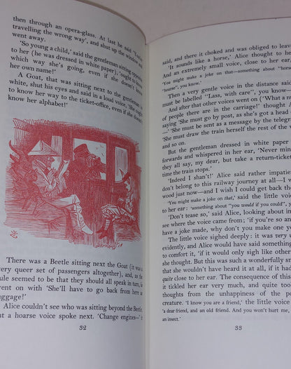 Through The LookingGlass & Alice's Adventures In Wonderland [2 Vols] 1990 Hb8