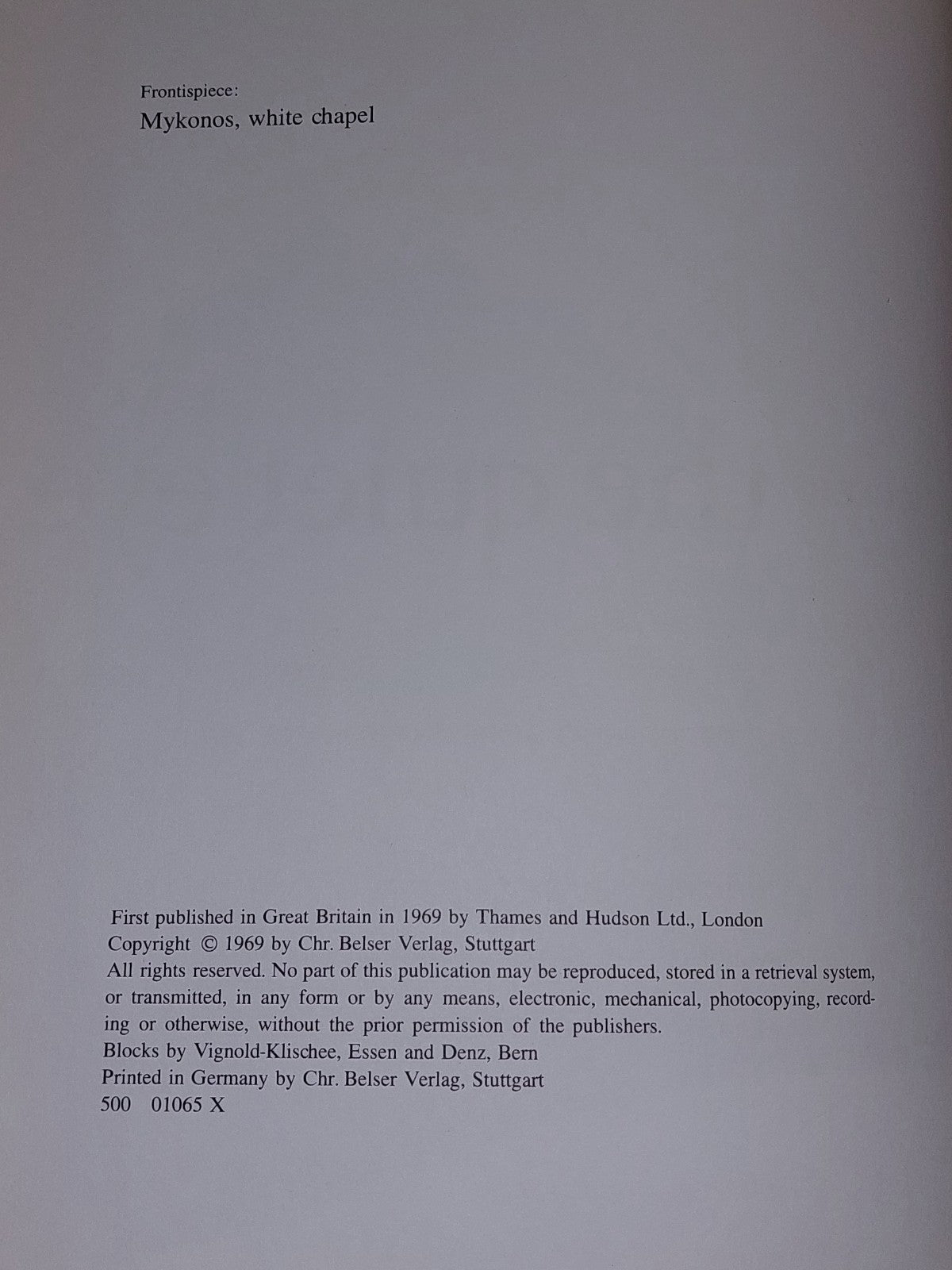 VOGLER, FELICITAS The quiet eye: Tuscany, Venice, Portugal, Greece (1969)5