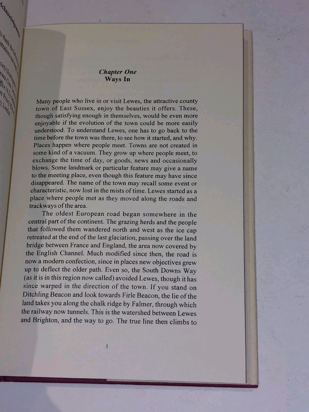 Unknown Lewes : An Historical Geography By John Houghton (1998) 2nd Ed Hb Book5