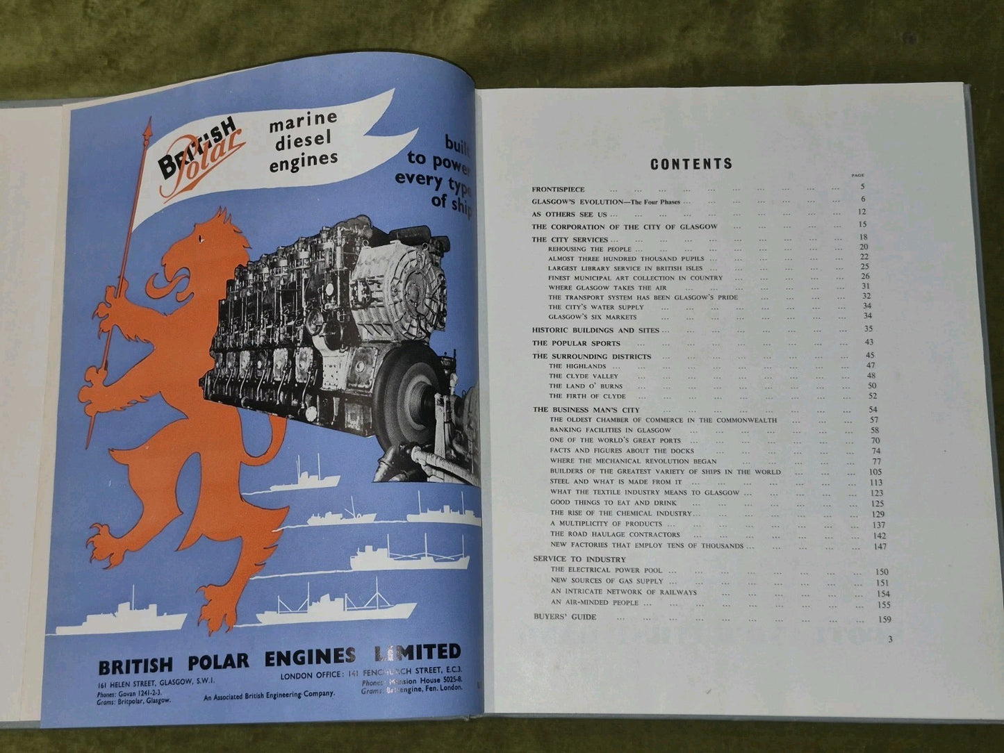 Glasgow the Official Handbook and Industrial Survey 1959 First Edition Oakley4