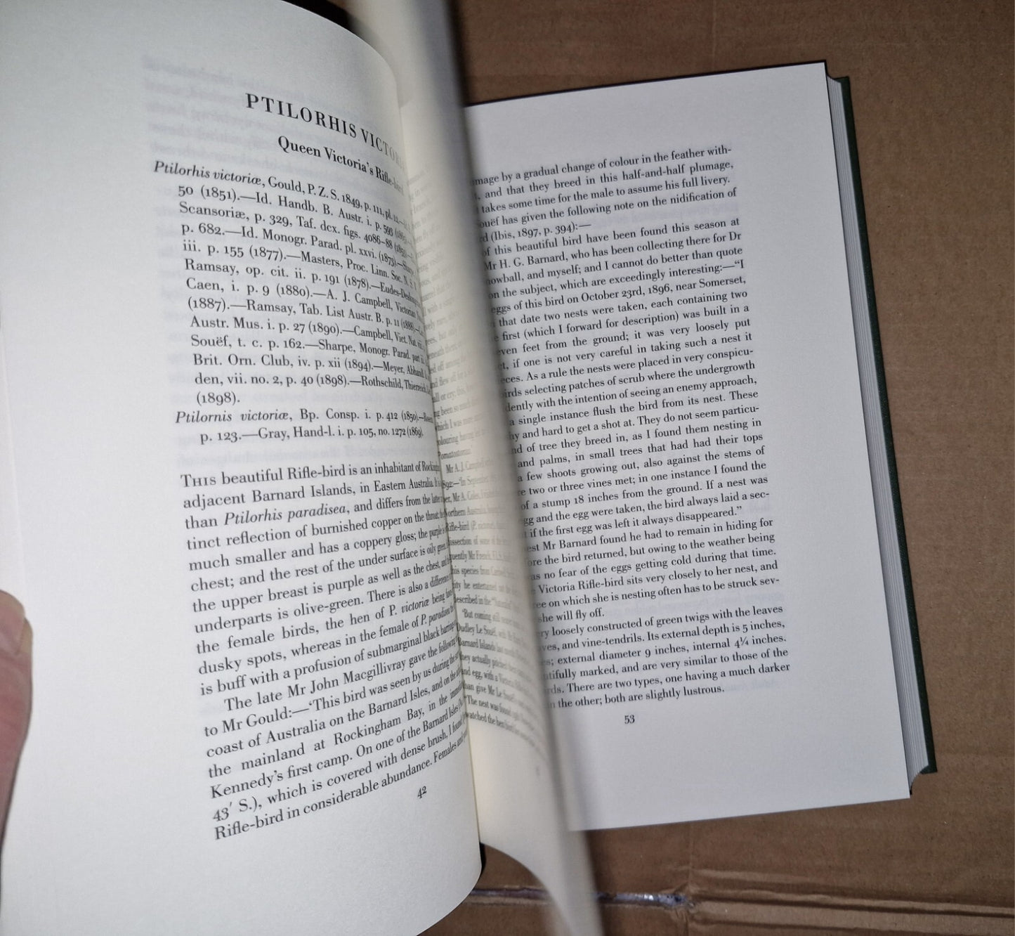 folio society, birds of paradise by Richard Bowdler Sharp, Monograph (The Text) 6