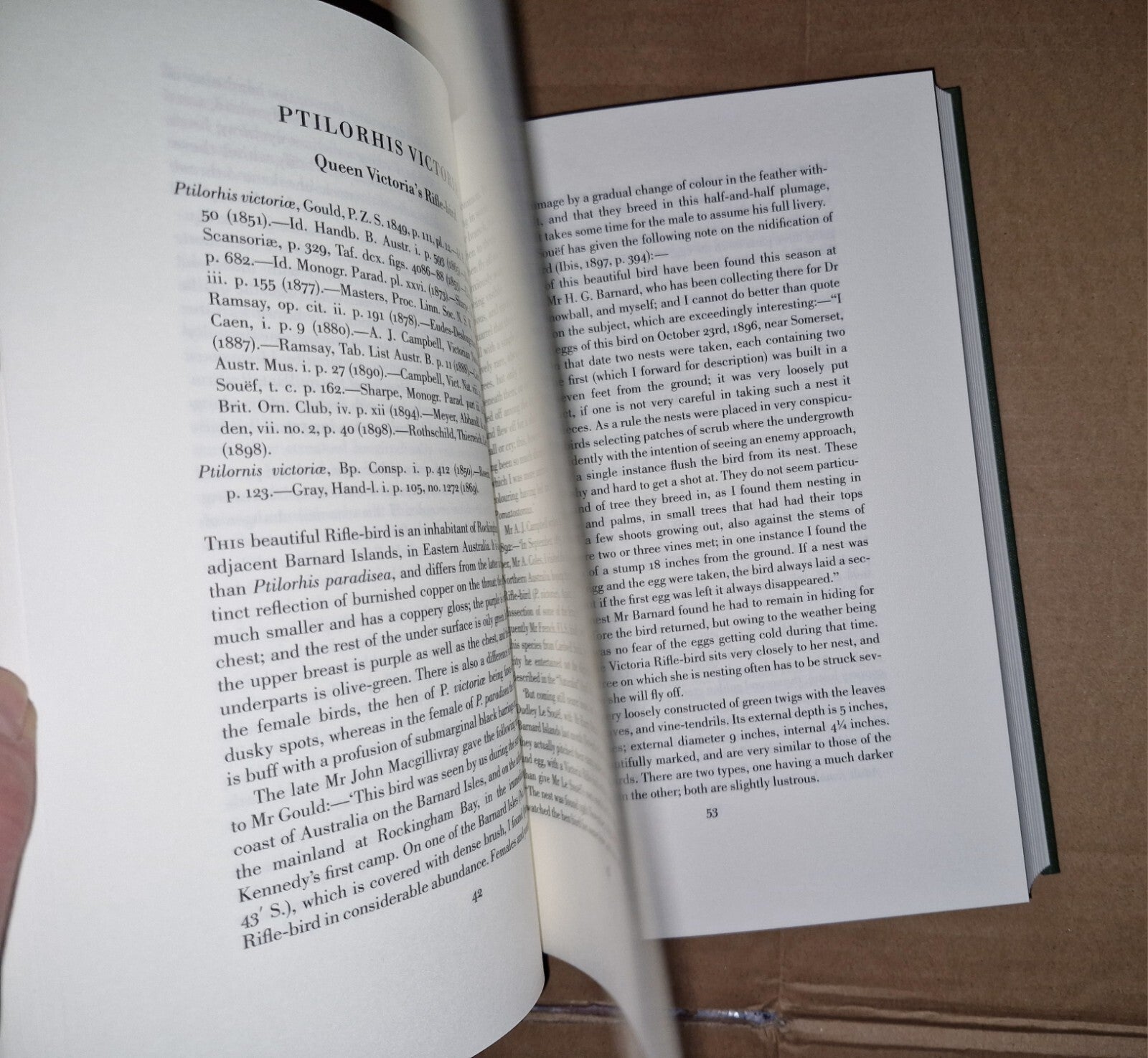 folio society, birds of paradise by Richard Bowdler Sharp, Monograph (The Text) 6