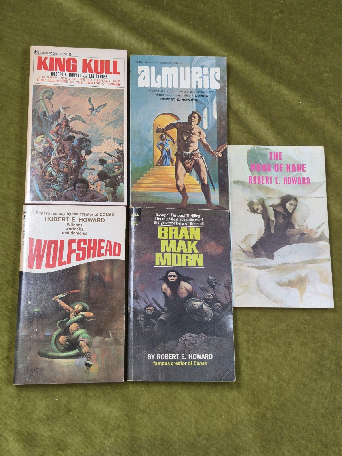 Robert E Howard Job Lot First Editions Bran Mak Morn Wolfshead Almuric King Kull0