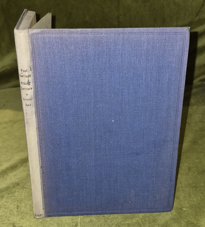 Viking Settlers In Greenland + Descendants 500 Years Norlund Hardcover 19360