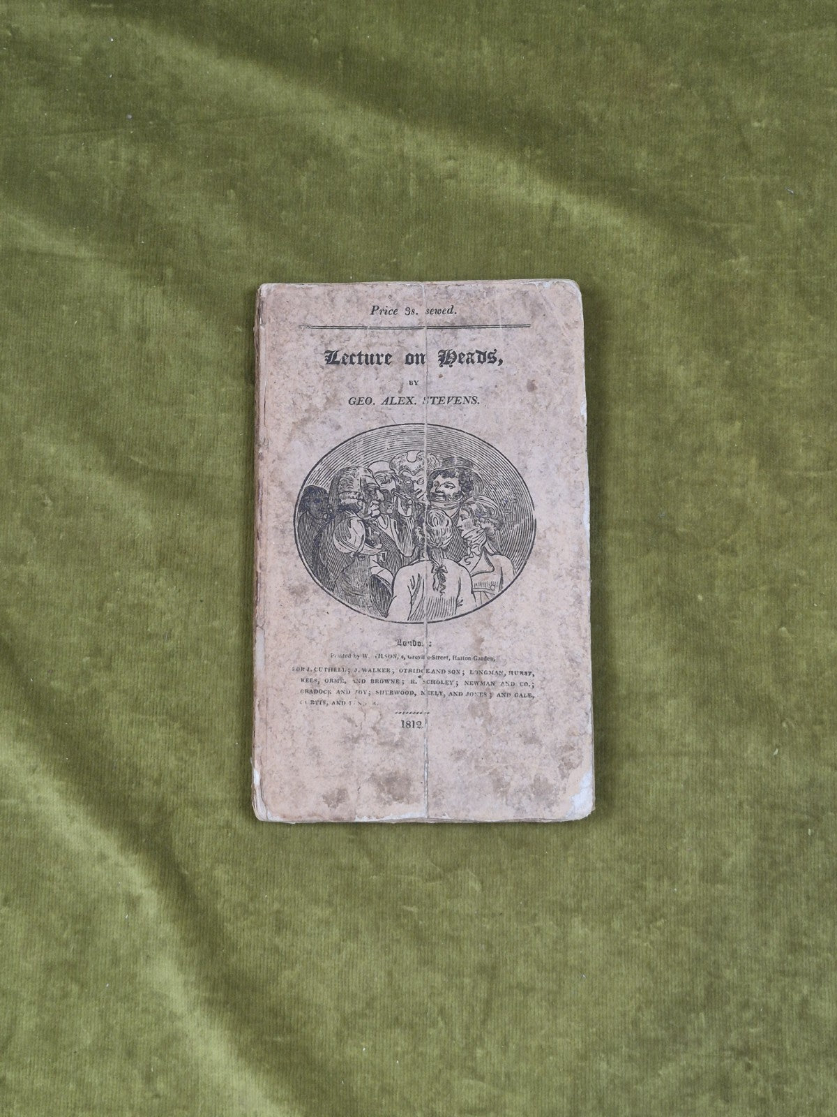 A Lecture on Heads - Geo. Alex Stevens , W. Wilson 1812 PB0