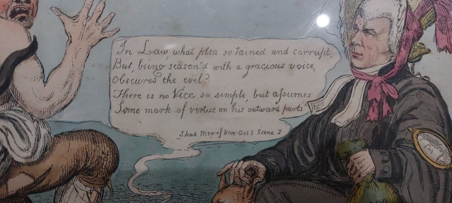 Issac Robert Cruickshank Original Hand Coloured Print MILAN COMMISSION!!! 18204