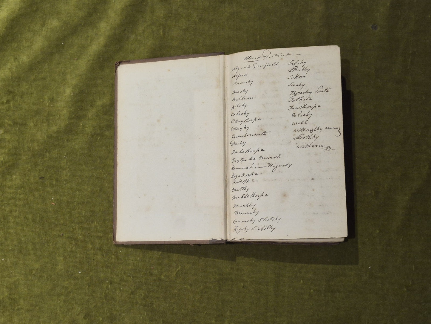 The Pool Book for the Parts of Lindsey in the County of Lincoln August 18413