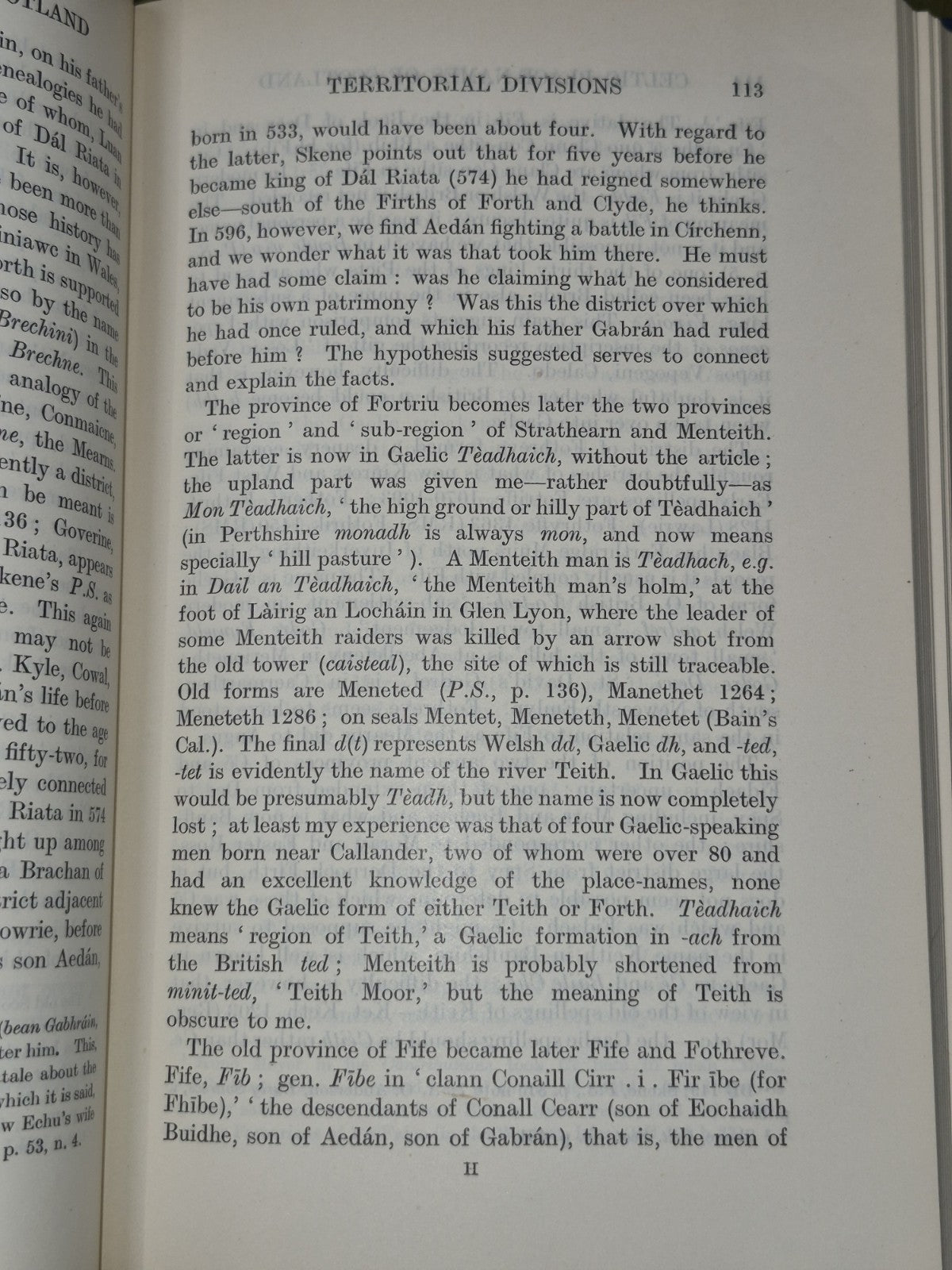 The history of the Celtic place-names of Scotland William J Watson 19265