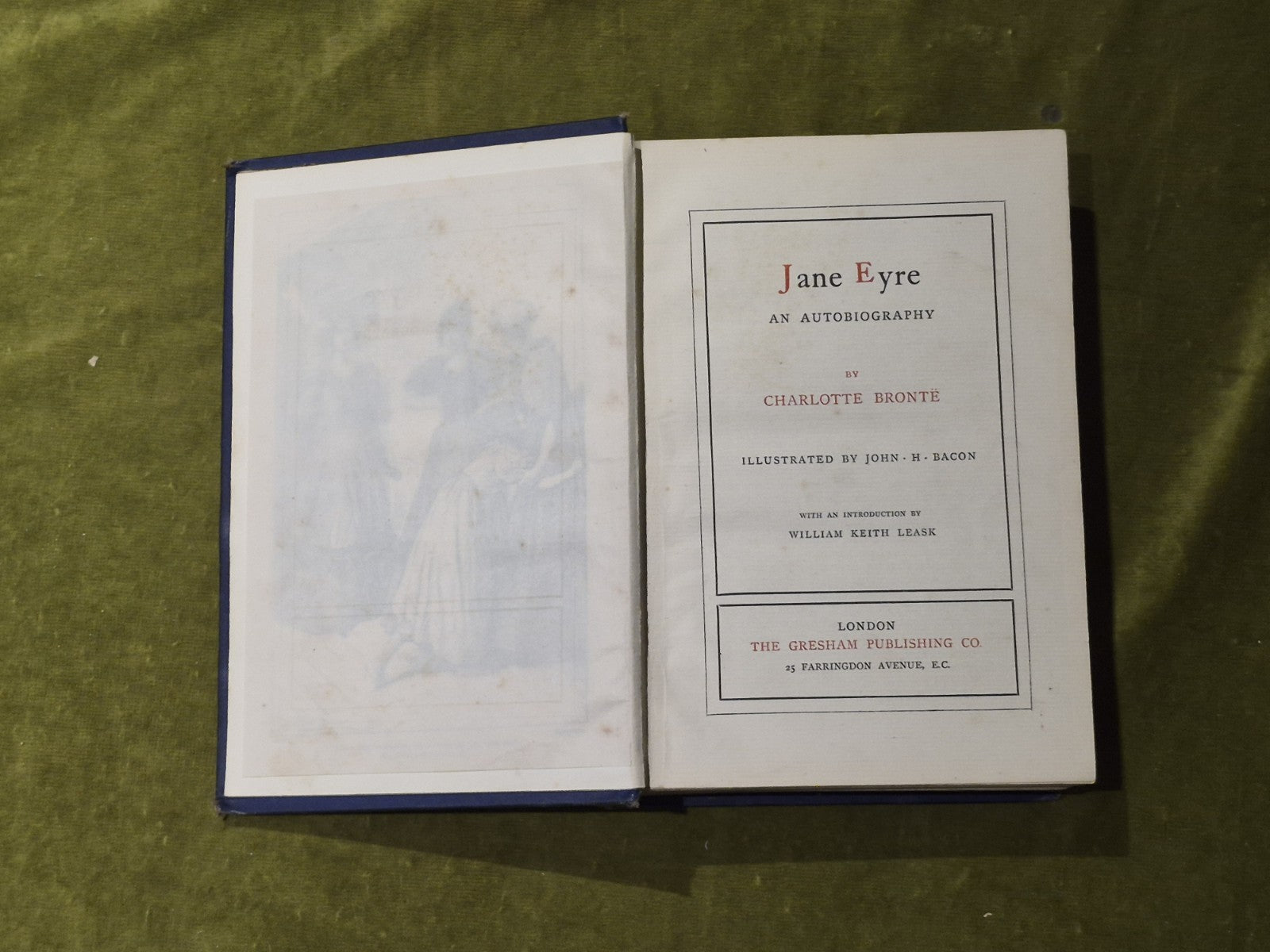 Jane Eyre - Charlotte Bronte - Vintage Gresham Hardback illus. John H Bacon5