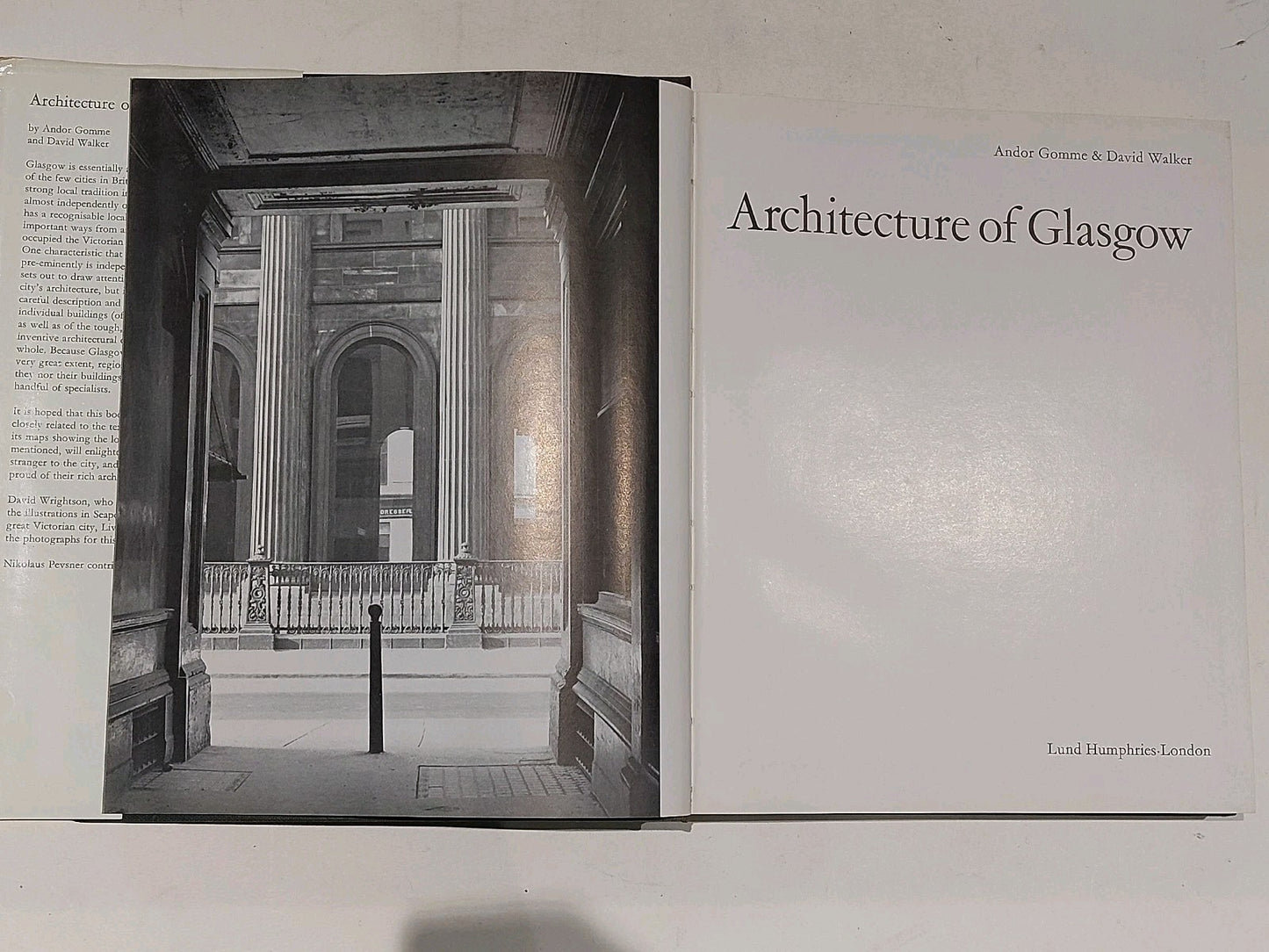 Architecture of Glasgow by Andor Gomme & David Walker (1st Ed HB, 1968)4
