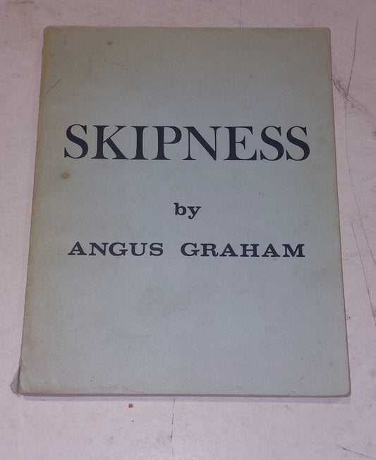 Skipness (1969) By Angus Graham, Pb Book0