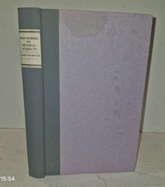 1818 DISCOURSES ON SEVERAL SUBJECTS Preached, Winchester Cathedral. 1787 Webster0