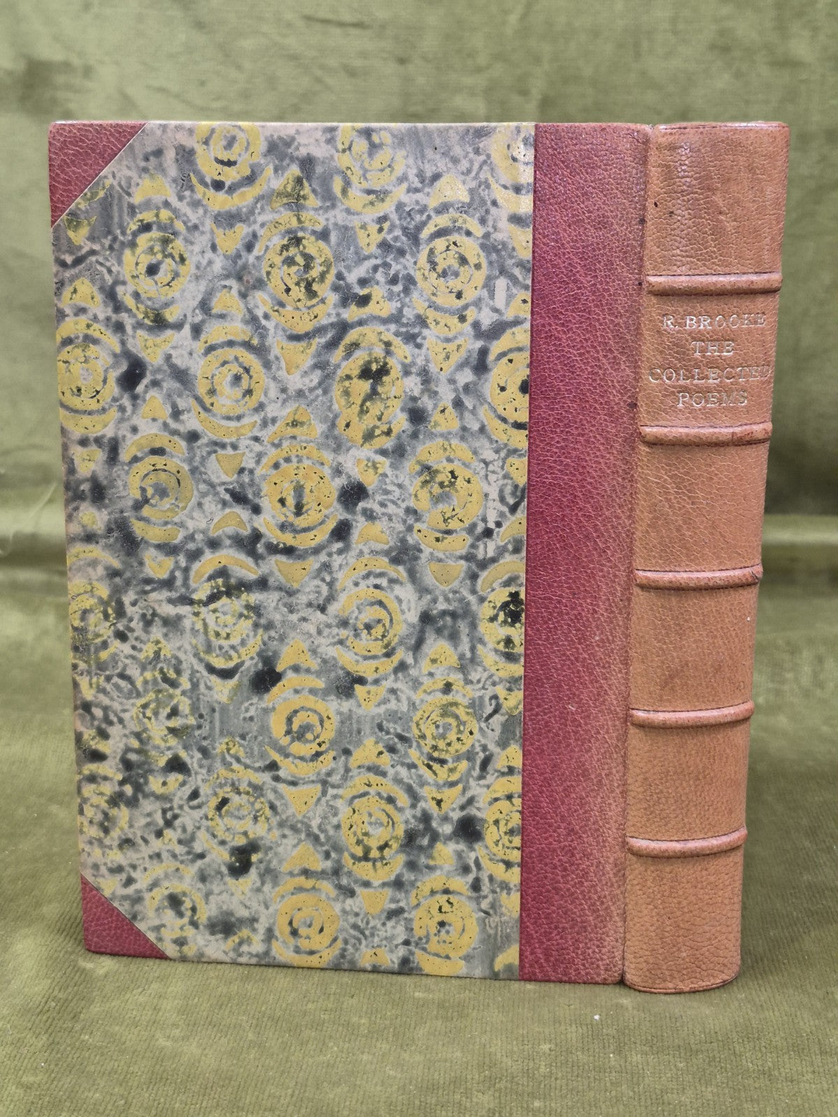 Rupert Brooke the Collected Poems Fine Binding 1960 Sidgwick & Jackson1