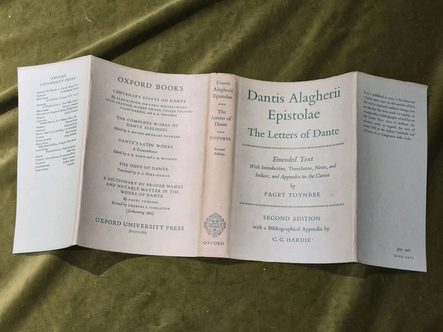 Dantis Alagherii Epistolae: The Letters of Dante (1966 Second Edition) Oxford2