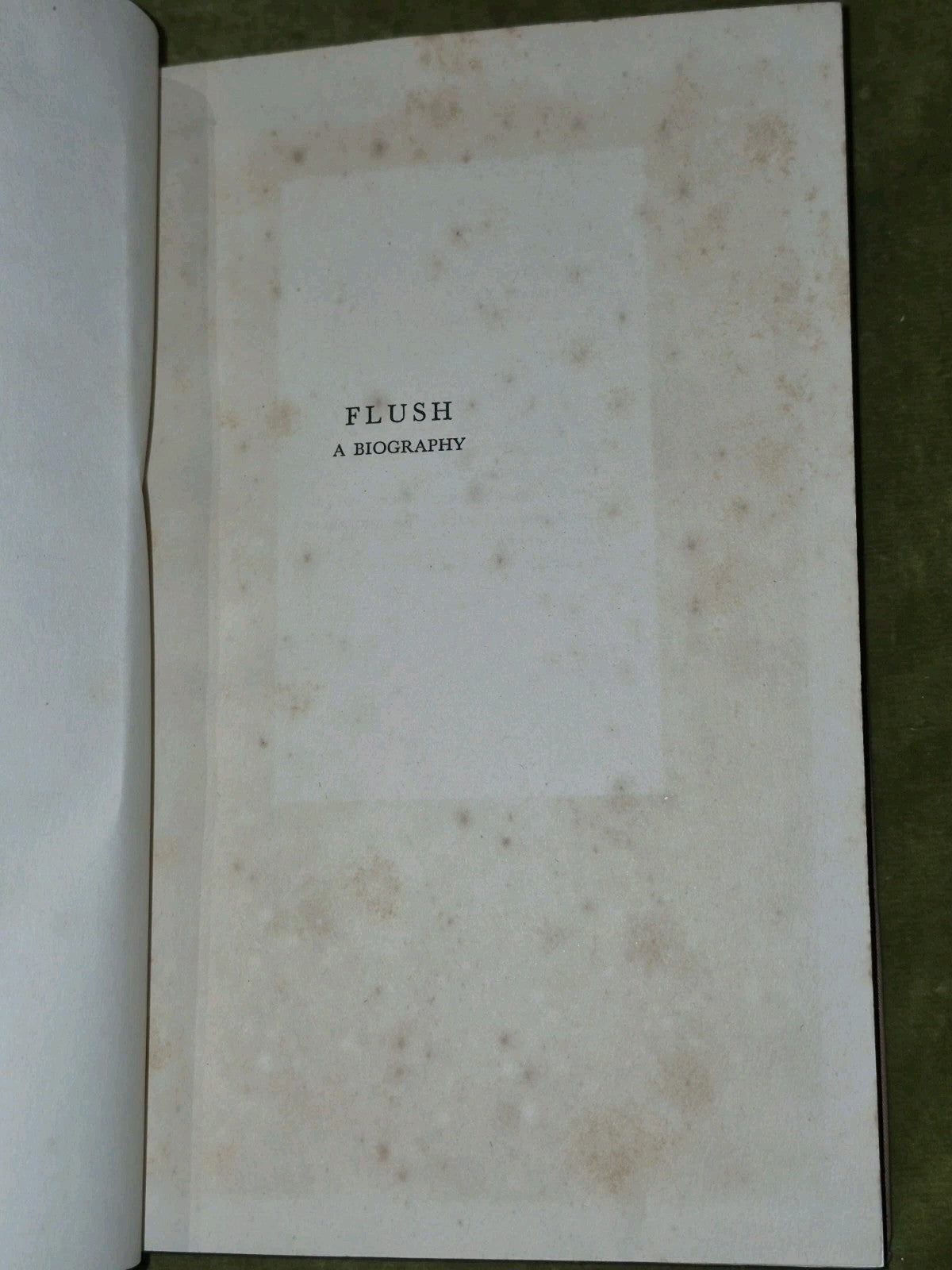 Flush by Virginia Woolf 1933 first UK edition first printing HB5