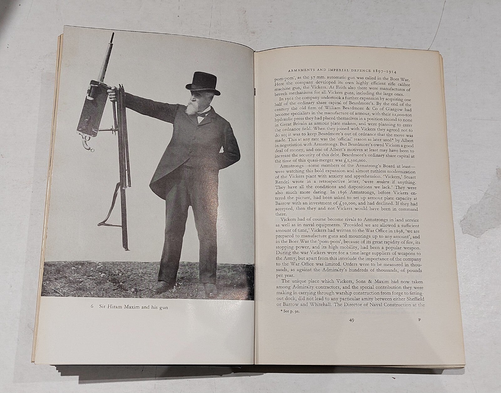 Vickers  A History By J. D. Scott  (1962) Hb Book2