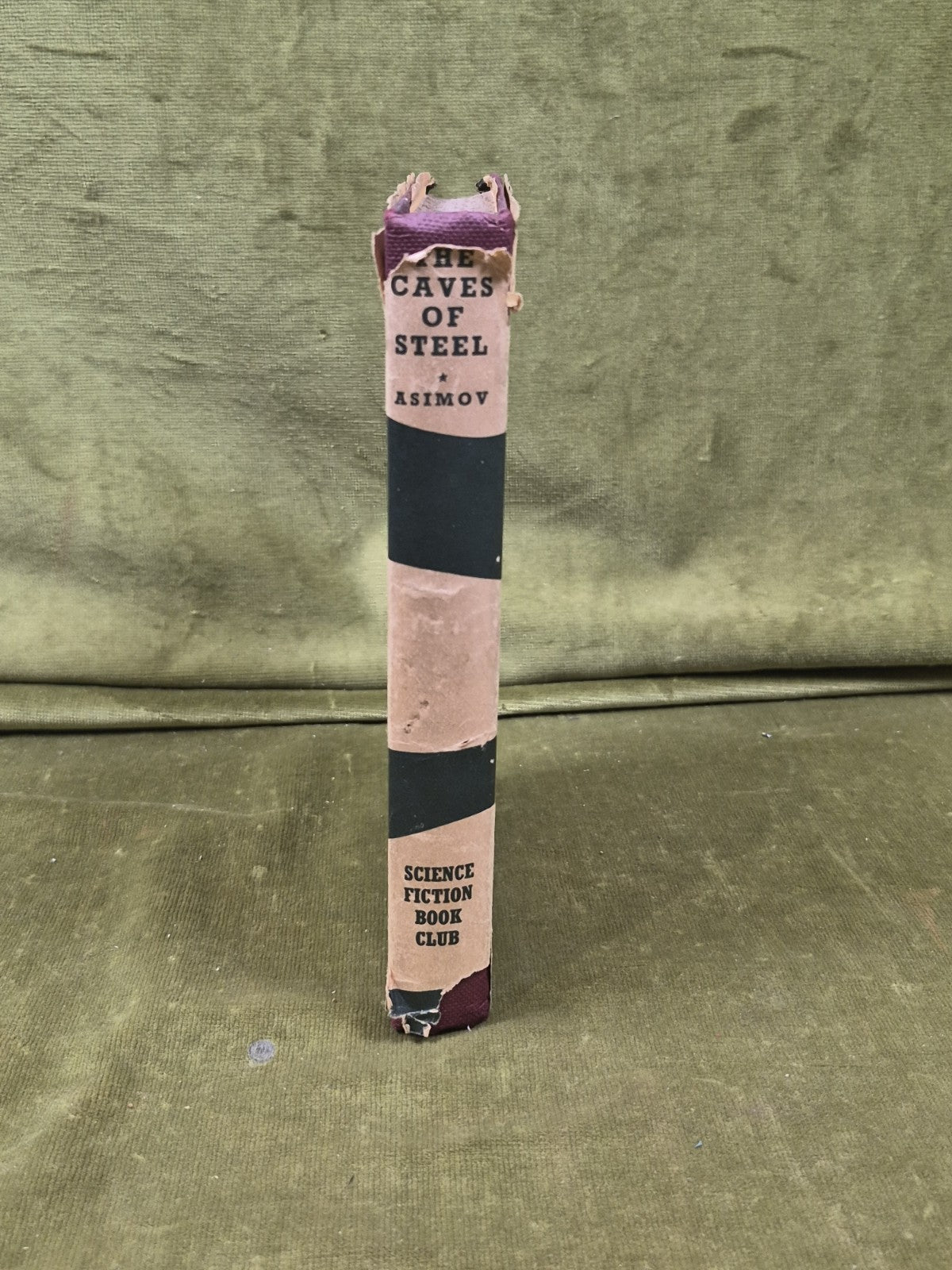THE CAVES OF STEEL 1956 - Sci Fi Book Club - ISAAC ASMIOV - HB DJ SFBC2