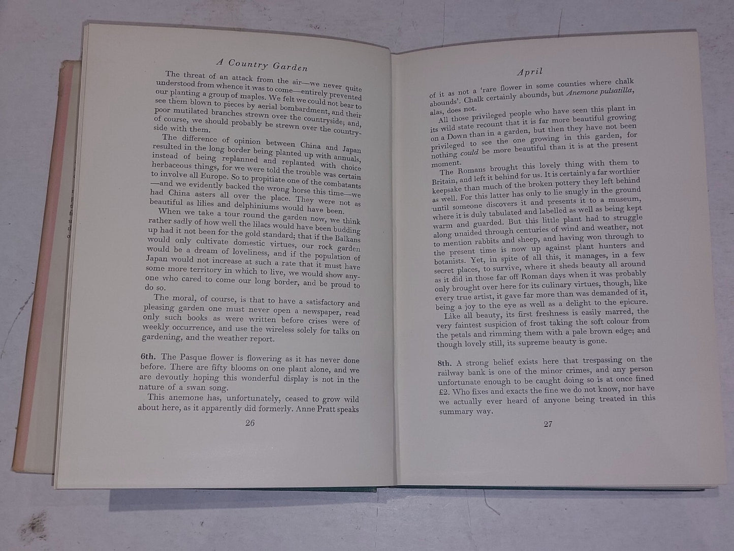 A Country Garden By Ethel Armitage. Engraved By John Farleigh, 1936 1st Edition.6