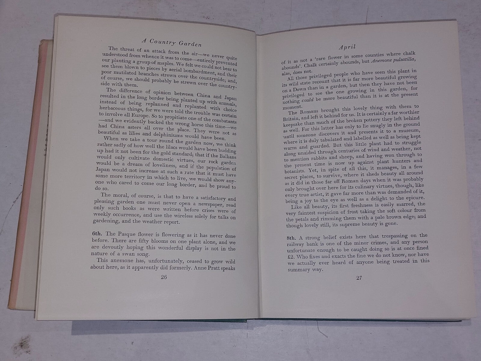 A Country Garden By Ethel Armitage. Engraved By John Farleigh, 1936 1st Edition.6