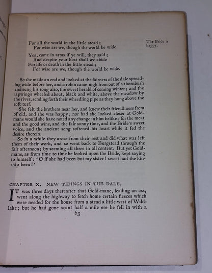 The roots of the Mountains by William Morris (1896)  [Longmans] 2nd ed Hb Book4