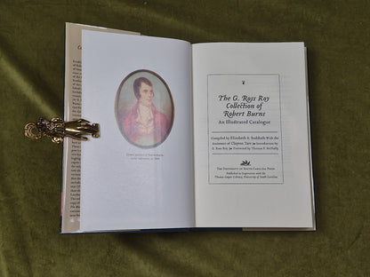 THE G. ROSS ROY COLLECTION OF ROBERT BURNS - Elizabeth Sudduth , S Carolina 20093