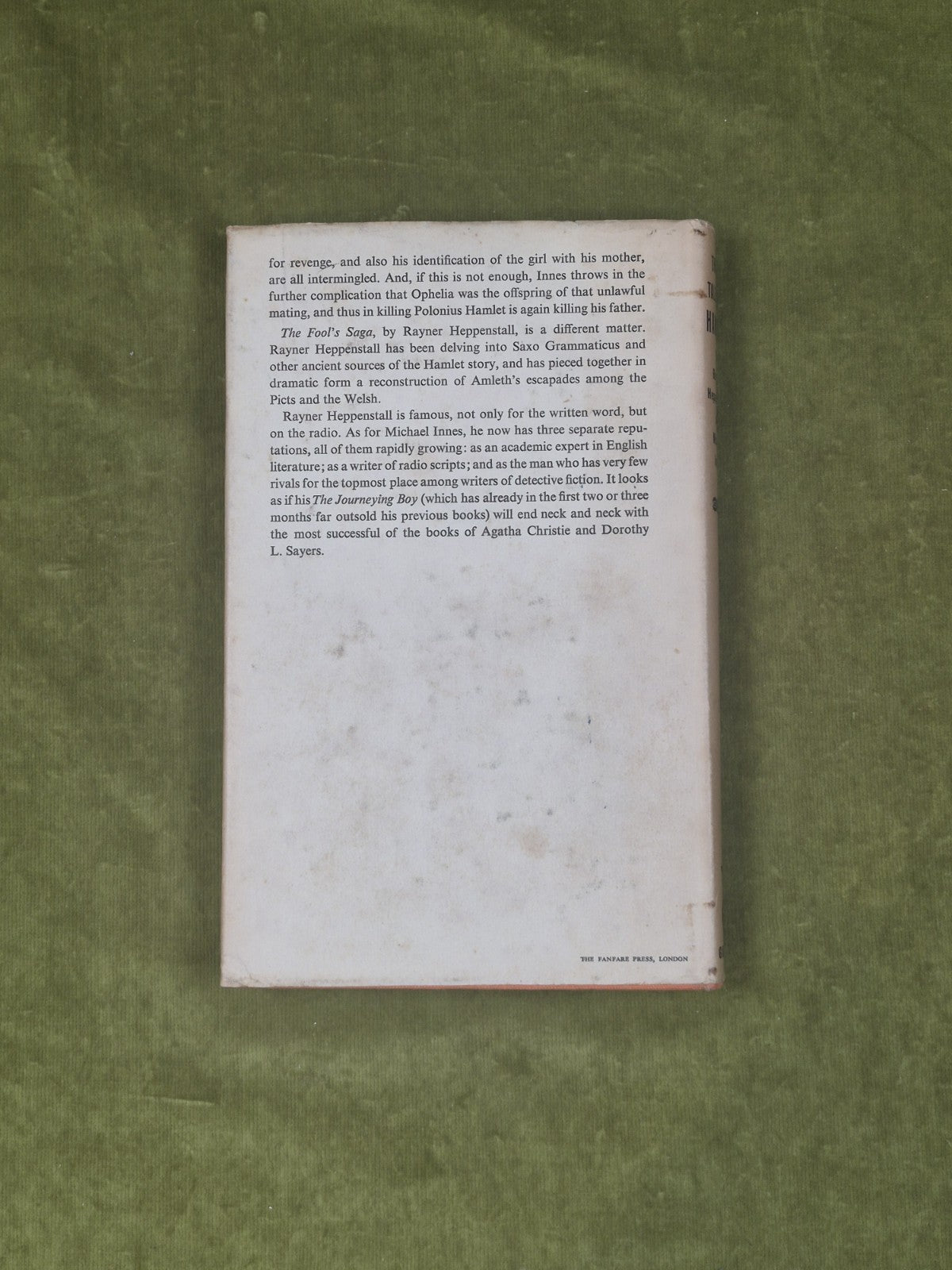 Three Tales of HAMLET - Michael Innes and Rayner Heppenstall, 1950 1st HB DJ1