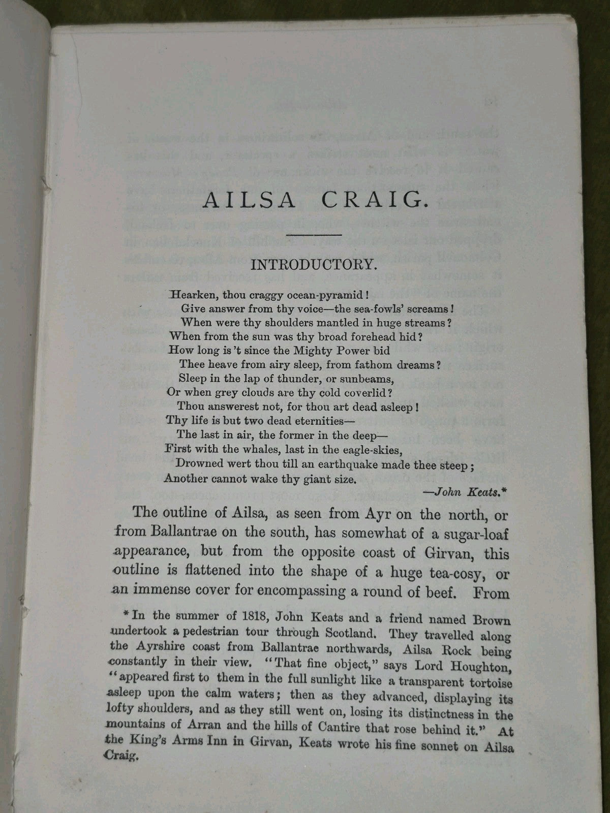 Ailsa Craig 1888 Rev R Lawson Maybole7