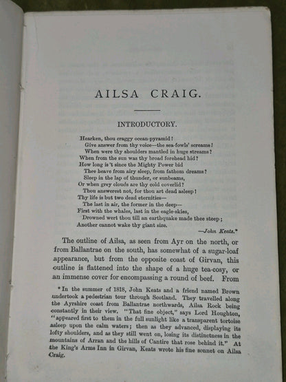 Ailsa Craig 1888 Rev R Lawson Maybole7
