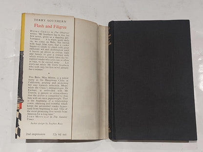 Flash And Filigree By Terry Southern Hb 1st Edition 1958 w/Dustjacket 2nd Impres3
