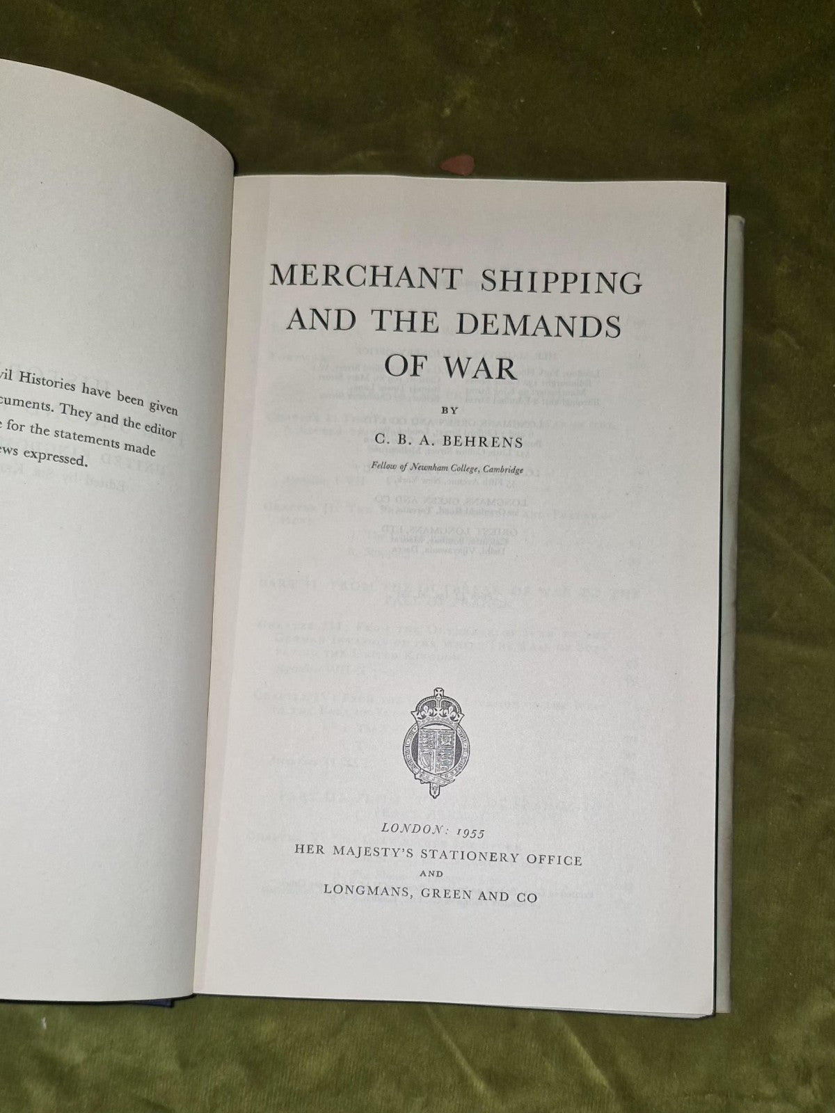 History Of The Second World War - Merchant Shipping And the Demands of War HMSO5