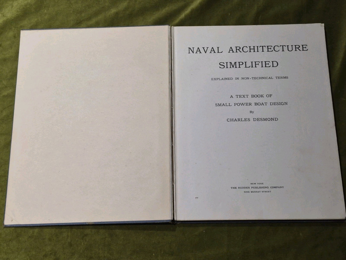 1935 Naval Architecture Simplified - Desmond - 3rd Ed. Boat Design Textbook2