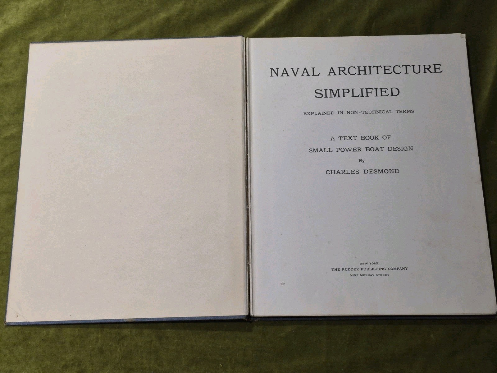 1935 Naval Architecture Simplified - Desmond - 3rd Ed. Boat Design Textbook2