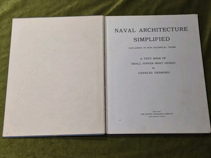 1935 Naval Architecture Simplified - Desmond - 3rd Ed. Boat Design Textbook2