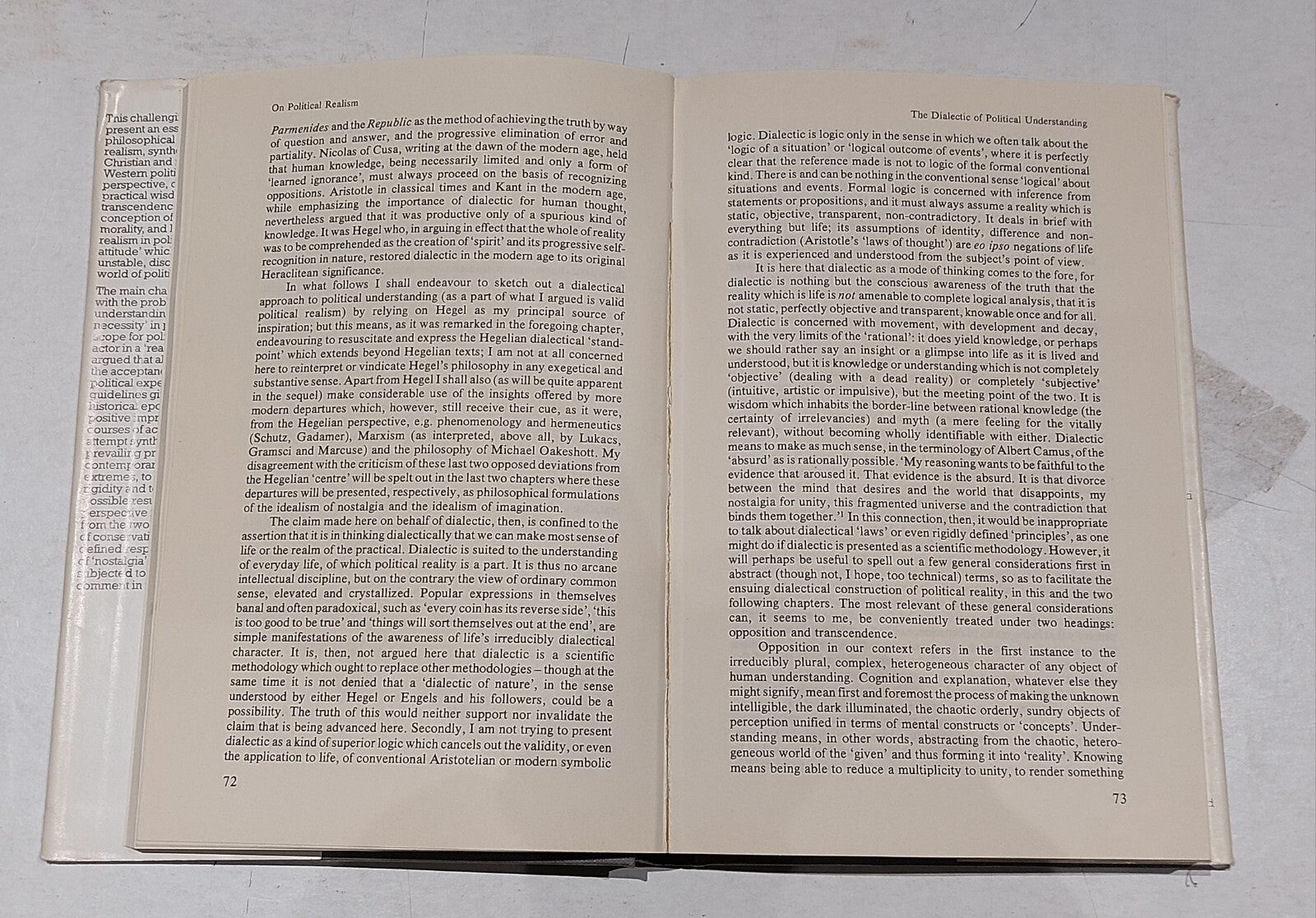 On Political Realism By Robert Nandor Berki (1981) Hb Book3