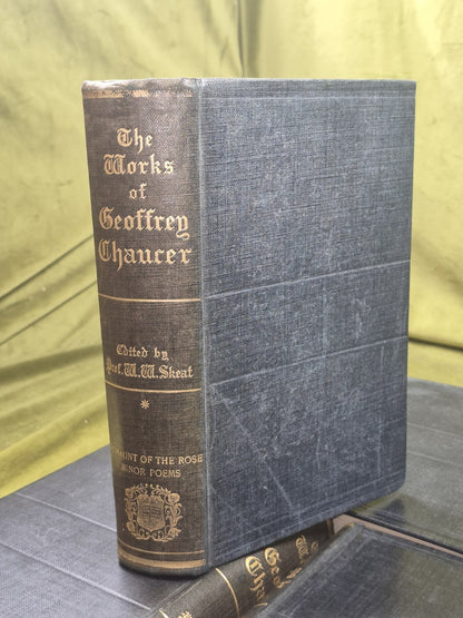 The Complete Works of Geoffrey Chaucer 1894 Oxford Clarendon 5 Vols5